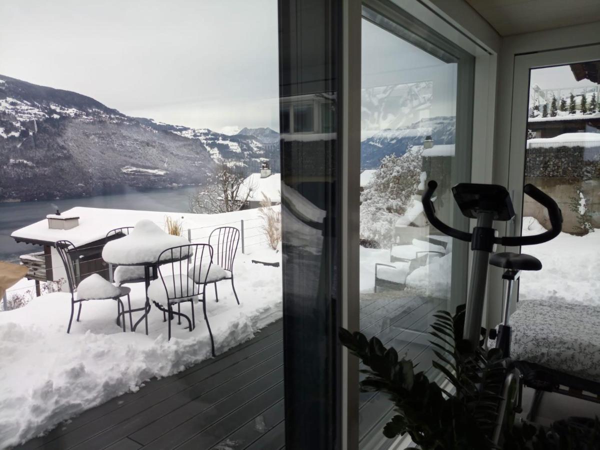 Moderne Unterkunft Mit Panoramablick Auf Thunersee Krattigen Dış mekan fotoğraf